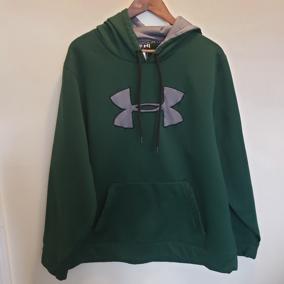 Under Armour Other - Under Armour Loose Green & Gray Hoodie Sweatshir